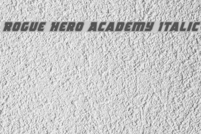 Rogue Hero Academy Italic Fonte examples