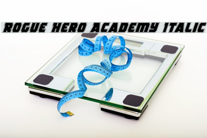 Rogue Hero Academy Italic Font examples
