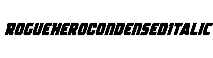 Rogue Hero Condensed Italic  Frei Schriftart Herunterladen