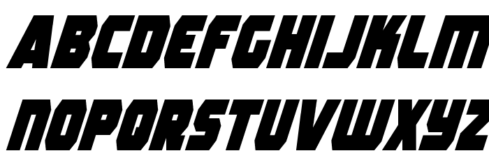 Rogue Hero Condensed Italic Font LOWERCASE