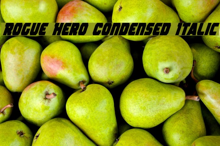 Rogue Hero Condensed Italic Font examples