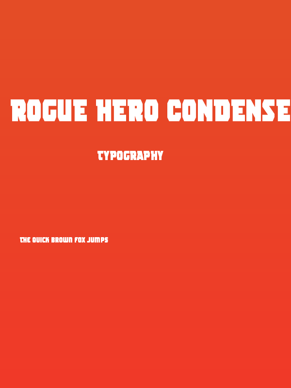 Rogue Hero Condensed Poster