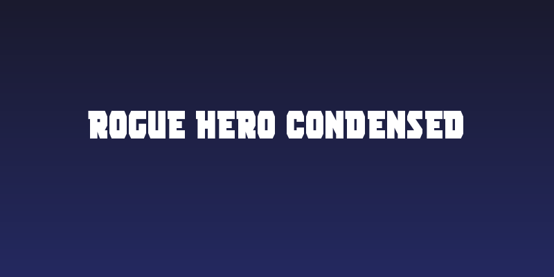 Rogue Hero Condensed Social Header