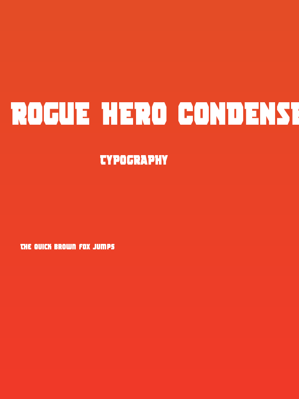 Rogue Hero Condensed Poster