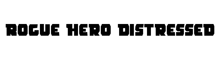 Rogue Hero Distressed  Fuentes Gratis Descargar