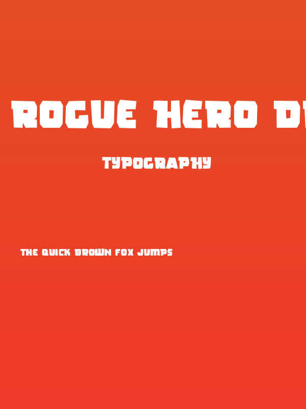 Rogue Hero Distressed Poster