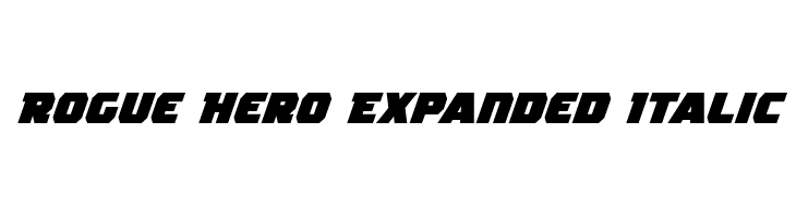 Rogue Hero Expanded Italic Font