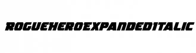 Rogue Hero Expanded Italic  Скачать бесплатные шрифты