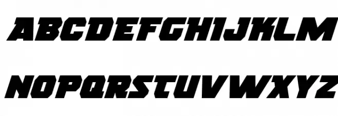 Rogue Hero Expanded Italic Polices MAJUSCULES