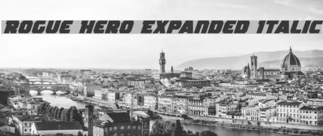 Rogue Hero Expanded Italic Fuentes examples