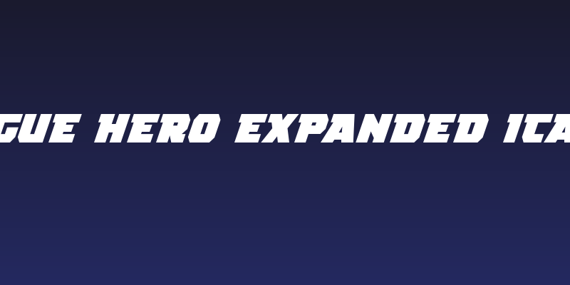 Rogue Hero Expanded Italic Social Header