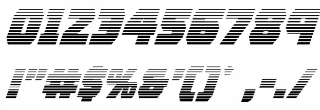Rogue Hero Gradient Italic Font OTHER CHARS