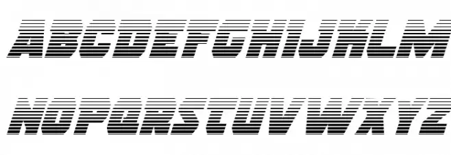Rogue Hero Gradient Italic Font UPPERCASE