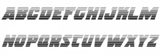 Rogue Hero Gradient Italic Шрифта ВЕРХНИЙ