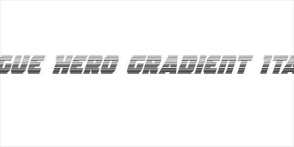 Rogue Hero Gradient Italic Logo