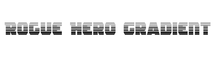Rogue Hero Gradient  フリーフォントのダウンロード