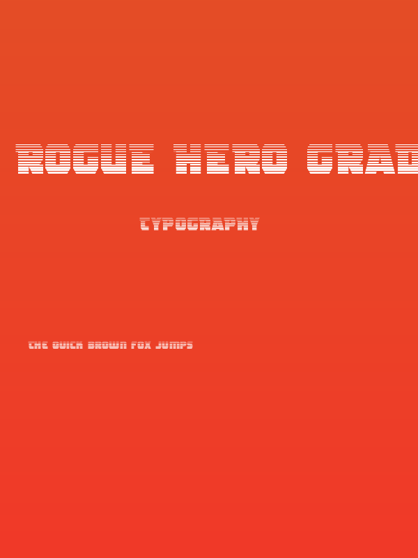 Rogue Hero Gradient Poster