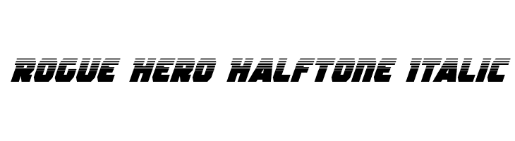 Rogue Hero Halftone Italic  フリーフォントのダウンロード