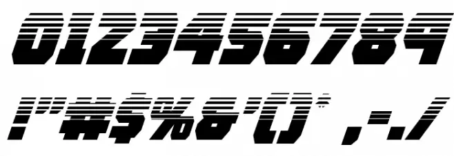 Rogue Hero Halftone Italic Font OTHER CHARS