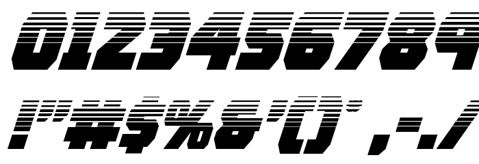 Rogue Hero Halftone Italic Font OTHER CHARS