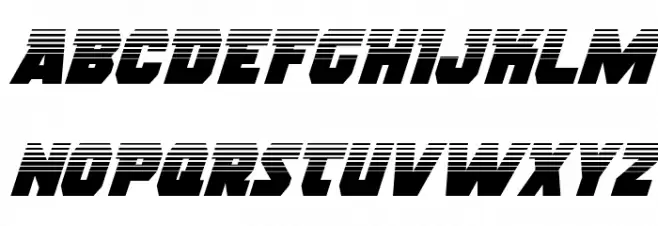 Rogue Hero Halftone Italic 字体 大写