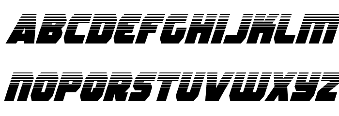 Rogue Hero Halftone Italic Font LOWERCASE