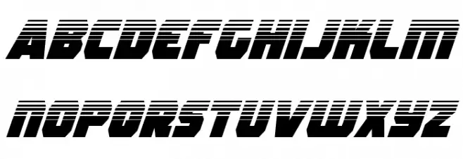 Rogue Hero Halftone Italic Schriftart Kleinbuchstaben