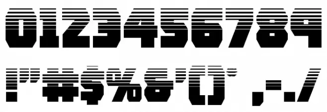 Rogue Hero Halftone Font OTHER CHARS