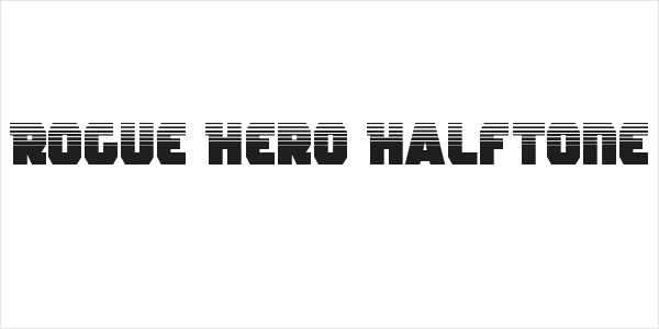 Rogue Hero Halftone Logo