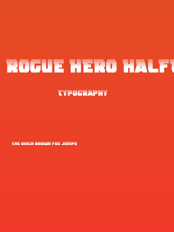 Rogue Hero Halftone Poster