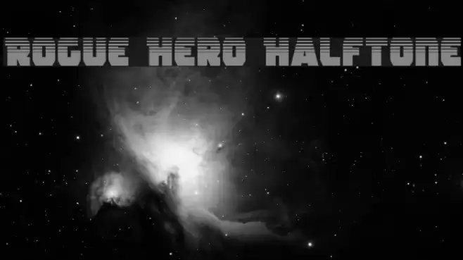 Rogue Hero Halftone Font examples