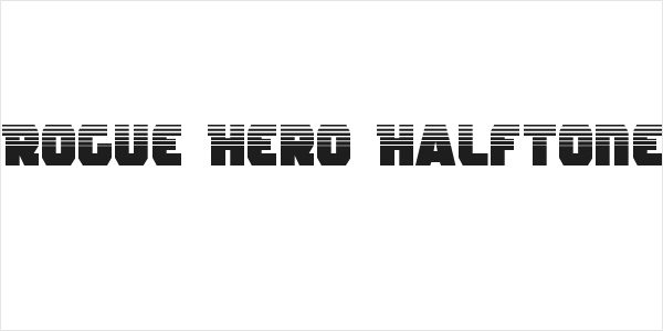 Rogue Hero Halftone Logo
