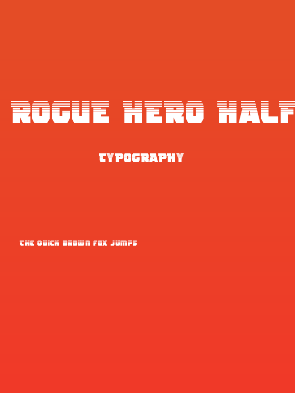 Rogue Hero Halftone Poster