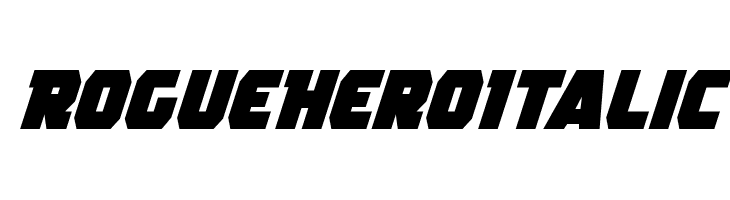 Rogue Hero Italic  フリーフォントのダウンロード