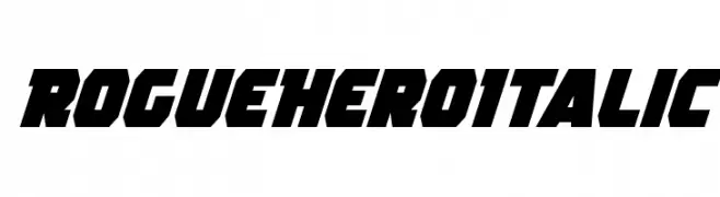 Rogue Hero Italic  フリーフォントのダウンロード