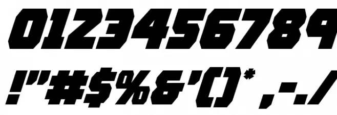 Rogue Hero Italic Font OTHER CHARS