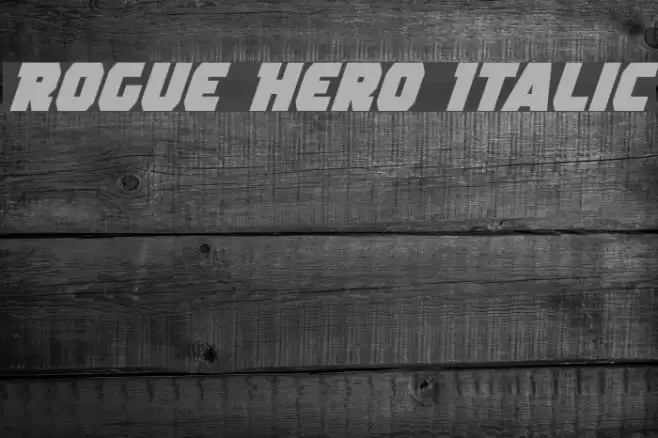 Rogue Hero Italic フォント examples