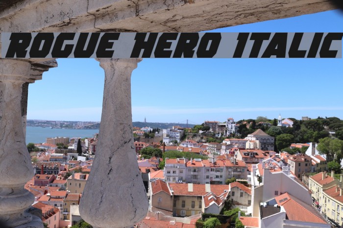 Rogue Hero Italic Font examples
