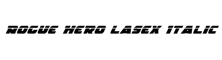 Rogue Hero LasEx Italic Fuentes