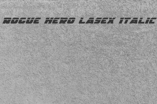 Rogue Hero LasEx Italic Fuentes examples