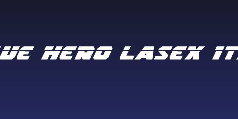 Rogue Hero LasEx Italic Social Header