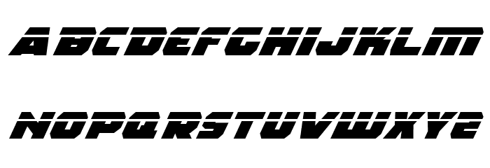Rogue Hero LasEx Italic Font LOWERCASE