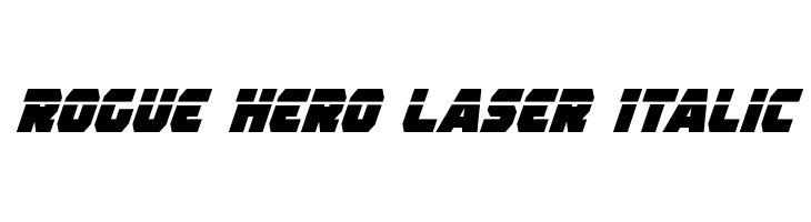 Rogue Hero Laser Italic  नि: शुल्क फ़ॉन्ट्स डाउनलोड