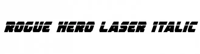 Rogue Hero Laser Italic  Frei Schriftart Herunterladen