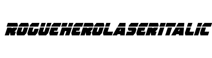 Rogue Hero Laser Italic  नि: शुल्क फ़ॉन्ट्स डाउनलोड