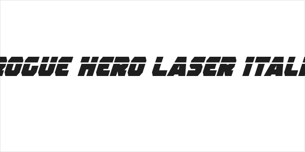 Rogue Hero Laser Italic Logo