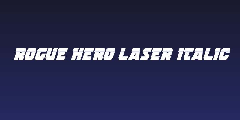 Rogue Hero Laser Italic Social Header