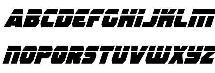 Rogue Hero Laser Italic Font LOWERCASE