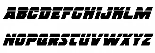 Rogue Hero Laser Italic Шрифта ВЕРХНИЙ