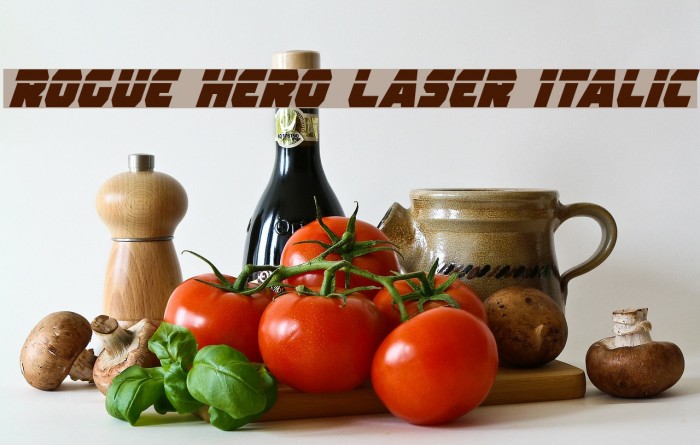 Rogue Hero Laser Italic フォント examples